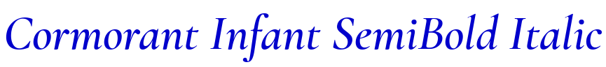 Cormorant Infant SemiBold Italic 字体